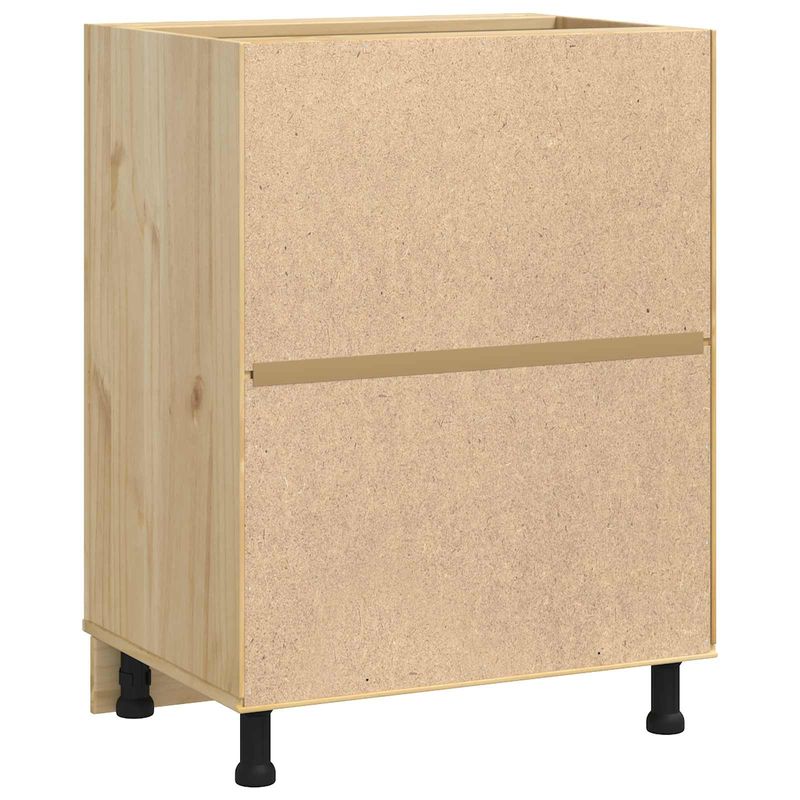 Casa si Gradina - Mobilier - Comode si corpuri - Corpuri bucatarie - Dulap cu raft cu usa Miere 60 x 46 x 81,5 cm Lemn de pin masiv - Infinity.ro