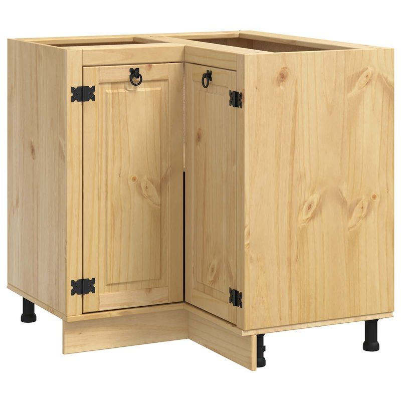 Casa si Gradina - Mobilier - Comode si corpuri - Corpuri bucatarie - Dulap cu raft cu usa Miere 60 x 32 x 40 cm Lemn de pin masiv - Infinity.ro