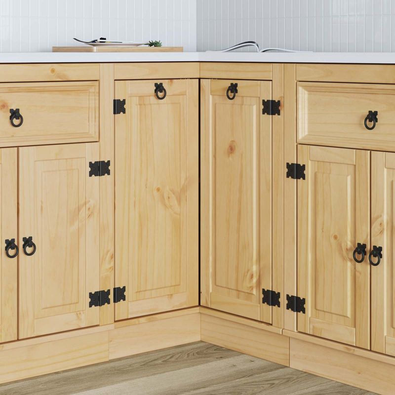 Casa si Gradina - Mobilier - Comode si corpuri - Corpuri bucatarie - Dulap cu raft cu usa Miere 60 x 32 x 40 cm Lemn de pin masiv - Infinity.ro