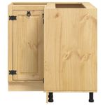 Casa si Gradina - Mobilier - Comode si corpuri - Corpuri bucatarie - Dulap cu raft cu usa Miere 60 x 32 x 40 cm Lemn de pin masiv - Infinity.ro
