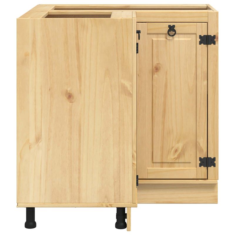 Casa si Gradina - Mobilier - Comode si corpuri - Corpuri bucatarie - Dulap cu raft cu usa Miere 60 x 32 x 40 cm Lemn de pin masiv - Infinity.ro