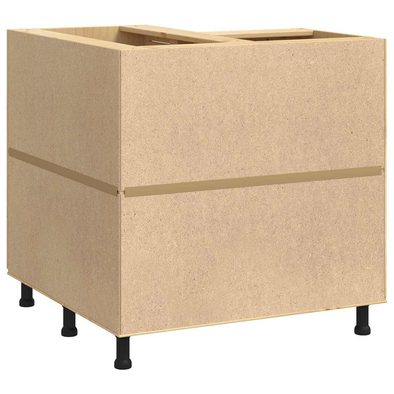 Casa si Gradina - Mobilier - Comode si corpuri - Corpuri bucatarie - Dulap cu raft cu usa Miere 60 x 32 x 40 cm Lemn de pin masiv - Infinity.ro