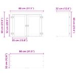 Casa si Gradina - Mobilier - Comode si corpuri - Corpuri bucatarie - Dulap cu raft cu usa Miere 60 x 32 x 40 cm Lemn de pin masiv - Infinity.ro