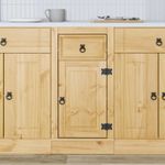 Casa si Gradina - Mobilier - Comode si corpuri - Corpuri bucatarie - Dulap cu sertar Miere 40 x 46 x 81,5 cm Lemn de pin masiv - Infinity.ro