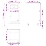 Casa si Gradina - Mobilier - Comode si corpuri - Corpuri bucatarie - Dulap cu sertar Miere 40 x 46 x 81,5 cm Lemn de pin masiv - Infinity.ro