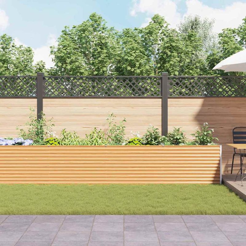 Casa si Gradina - Gradinarit si plante - Plante si ghivece - Ghivece si suporturi - Strat inaltat de gradina 485 x 50 x 68 cm Otel Galvanizat - Infinity.ro