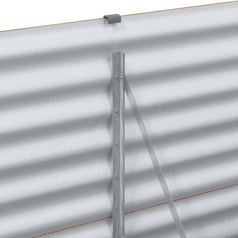 Casa si Gradina - Gradinarit si plante - Plante si ghivece - Ghivece si suporturi - Strat inaltat de gradina 485 x 50 x 68 cm Otel Galvanizat - Infinity.ro