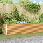 Casa si Gradina - Gradinarit si plante - Plante si ghivece - Ghivece si suporturi - Strat inaltat de gradina 582 x 50 x 68 cm Otel Galvanizat - Infinity.ro