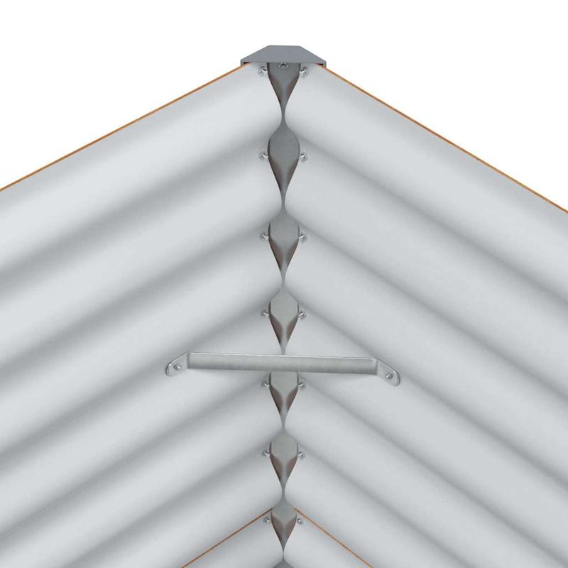 Casa si Gradina - Gradinarit si plante - Plante si ghivece - Ghivece si suporturi - Strat inaltat de gradina 582 x 50 x 68 cm Otel Galvanizat - Infinity.ro