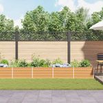 Casa si Gradina - Gradinarit si plante - Plante si ghivece - Ghivece si suporturi - Strat inaltat de gradina Maro deschis 480 x 80 x 45 cm - Infinity.ro