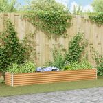 Casa si Gradina - Gradinarit si plante - Plante si ghivece - Ghivece si suporturi - Strat inaltat de gradina 290 x 50 x 36 cm Otel Galvanizat - Infinity.ro