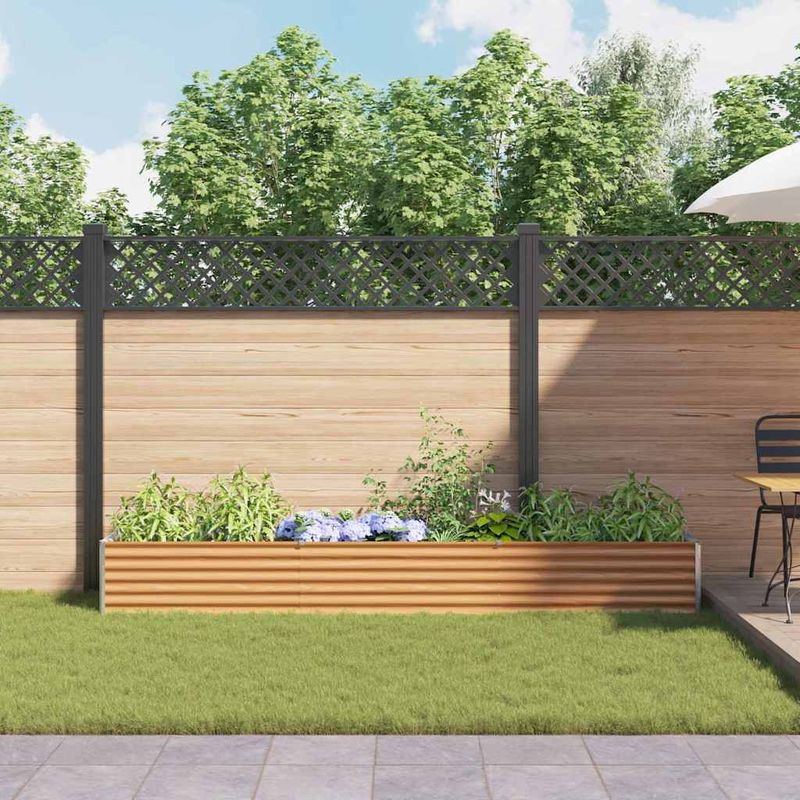 Casa si Gradina - Gradinarit si plante - Plante si ghivece - Ghivece si suporturi - Strat inaltat de gradina 290 x 50 x 36 cm Otel Galvanizat - Infinity.ro