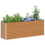 Casa si Gradina - Gradinarit si plante - Plante si ghivece - Ghivece si suporturi - Strat inaltat de gradina 195 x 50 x 68 cm Otel Galvanizat - Infinity.ro