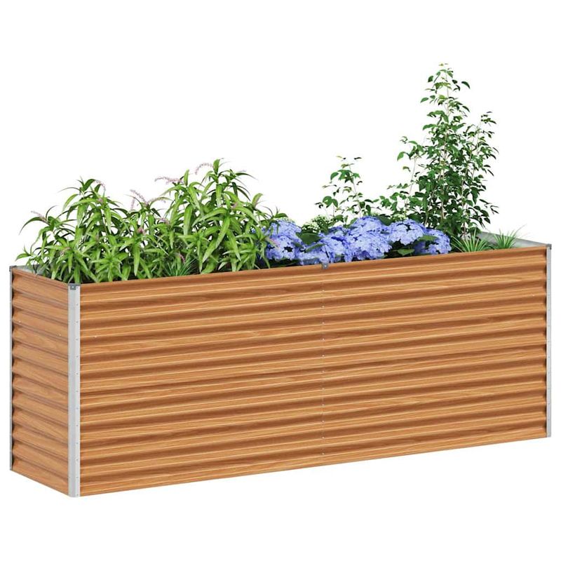 Casa si Gradina - Gradinarit si plante - Plante si ghivece - Ghivece si suporturi - Strat inaltat de gradina 195 x 50 x 68 cm Otel Galvanizat - Infinity.ro