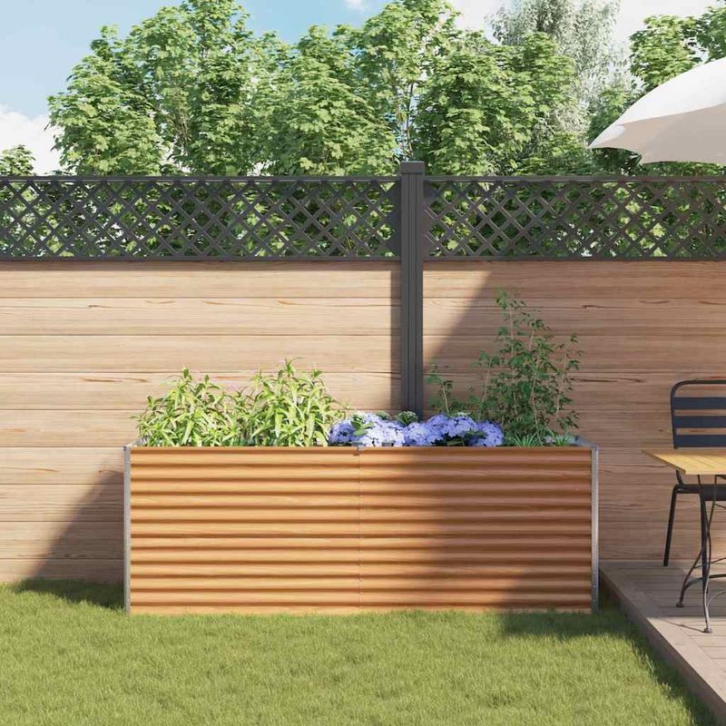 Casa si Gradina - Gradinarit si plante - Plante si ghivece - Ghivece si suporturi - Strat inaltat de gradina 195 x 50 x 68 cm Otel Galvanizat - Infinity.ro