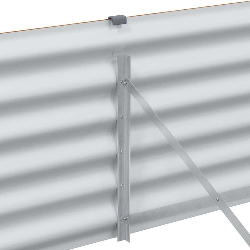 Casa si Gradina - Gradinarit si plante - Plante si ghivece - Ghivece si suporturi - Strat inaltat de gradina 290 x 50 x 36 cm Otel Galvanizat - Infinity.ro