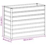 Casa si Gradina - Gradinarit si plante - Plante si ghivece - Ghivece si suporturi - Strat inaltat de gradina Maro deschis 100 x 40 x 77 cm - Infinity.ro