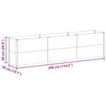 Casa si Gradina - Gradinarit si plante - Plante si ghivece - Ghivece si suporturi - Strat inaltat de gradina 290 x 50 x 68 cm Otel Galvanizat - Infinity.ro