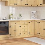 Casa si Gradina - Mobilier - Comode si corpuri - Corpuri bucatarie - Dulap cu sertar Miere 40 x 46 x 81,5 cm Lemn de pin masiv - Infinity.ro