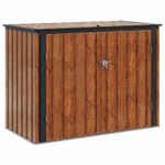 Casa si Gradina - Gradina si terasa - Casute de gradina - Cutie de depozitare pentru gradina Maro 151,5 x 82 x 110,5 cm - Infinity.ro