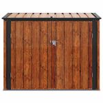 Casa si Gradina - Gradina si terasa - Casute de gradina - Cutie de depozitare pentru gradina Maro 151,5 x 82 x 110,5 cm - Infinity.ro