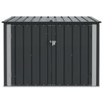Casa si Gradina - Gradina si terasa - Casute de gradina - Cutie de depozitare pentru gradina Negru 151,5 x 107 x 100 cm - Infinity.ro