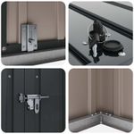 Casa si Gradina - Gradina si terasa - Casute de gradina - Cutie de depozitare pentru gradina Negru 151,5 x 107 x 100 cm - Infinity.ro