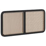 Casa si Gradina - Mobilier - Paturi si accesorii - Accesorii paturi - Tablie de pat cu aripioare maro inchis 183x16x118/128 cm textil - Infinity.ro