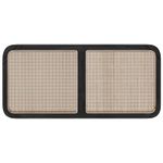 Casa si Gradina - Mobilier - Paturi si accesorii - Accesorii paturi - Tablie de pat cu aripioare maro inchis 183x16x118/128 cm textil - Infinity.ro