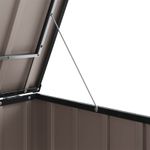 Casa si Gradina - Gradina si terasa - Casute de gradina - Cutie de depozitare pentru gradina Negru 151,5 x 82 x 110,5 cm - Infinity.ro