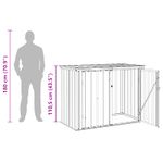 Casa si Gradina - Gradina si terasa - Casute de gradina - Cutie de depozitare pentru gradina Negru 151,5 x 82 x 110,5 cm - Infinity.ro