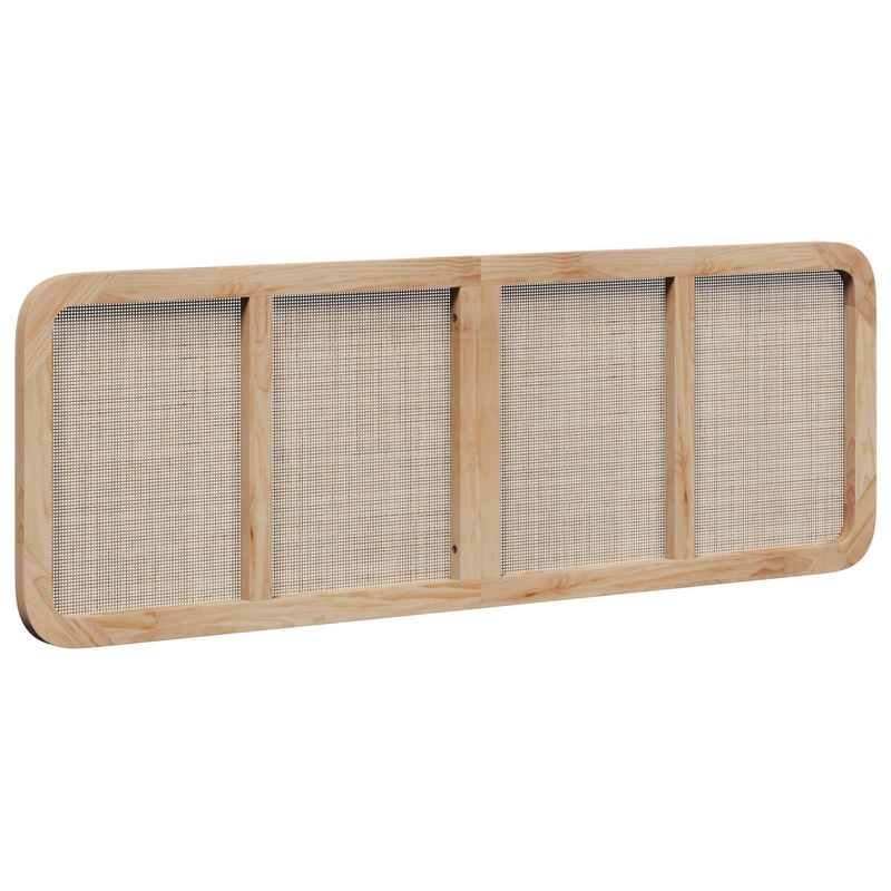 Casa si Gradina - Mobilier - Paturi si accesorii - Accesorii paturi - Tablie de pat cu aripioare maro inchis 163x16x118/128 cm textil - Infinity.ro