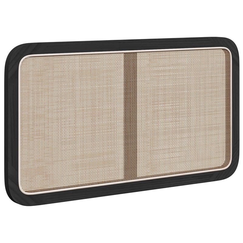 Casa si Gradina - Mobilier - Paturi si accesorii - Accesorii paturi - Tablie de pat cu aripioare maro inchis 163x23x118/128 cm textil - Infinity.ro