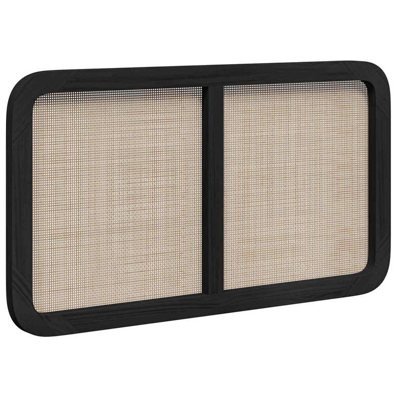 Casa si Gradina - Mobilier - Paturi si accesorii - Accesorii paturi - Tablie de pat cu aripioare maro inchis 163x23x118/128 cm textil - Infinity.ro