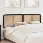Casa si Gradina - Mobilier - Paturi si accesorii - Accesorii paturi - Tablie de pat cu aripioare maro inchis 183x16x118/128 cm textil - Infinity.ro