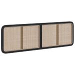 Casa si Gradina - Mobilier - Paturi si accesorii - Accesorii paturi - Tablie de pat cu aripioare maro inchis 183x16x118/128 cm textil - Infinity.ro