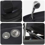 Casa si Gradina - Mobilier - Scaune si fotolii - Scaune - Scaun pentru sampon Manual Gri Inchis si Negru 63 x 141 x 92 cm - Infinity.ro