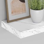 Casa si Gradina - Mobilier - Biblioteci si rafturi - Rafturi - Raft de perete Pe perete 4 pcs Marmura alba 23 x 23,5 x 4 cm - Infinity.ro
