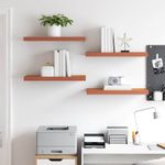 Casa si Gradina - Mobilier - Biblioteci si rafturi - Rafturi - Raft de perete 4 pcs Rosu 50 x 23 x 4 cm Lemn compozit - Infinity.ro