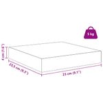 Casa si Gradina - Mobilier - Biblioteci si rafturi - Rafturi - Raft de perete Pe perete 4 pcs Marmura alba 23 x 23,5 x 4 cm - Infinity.ro