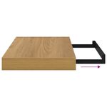 Casa si Gradina - Mobilier - Biblioteci si rafturi - Rafturi - Raft de perete Pe perete Maro 40 x 23,5 x 4 cm Lemn compozit - Infinity.ro