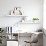 Casa si Gradina - Mobilier - Biblioteci si rafturi - Rafturi - Raft de perete Pe perete 2 pcs Marmura alba 120 x 23,5 x 4 cm - Infinity.ro