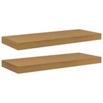 Casa si Gradina - Mobilier - Biblioteci si rafturi - Rafturi - Raft de perete 2 pcs Bej 60 x 23,5 x 4 cm Lemn compozit - Infinity.ro
