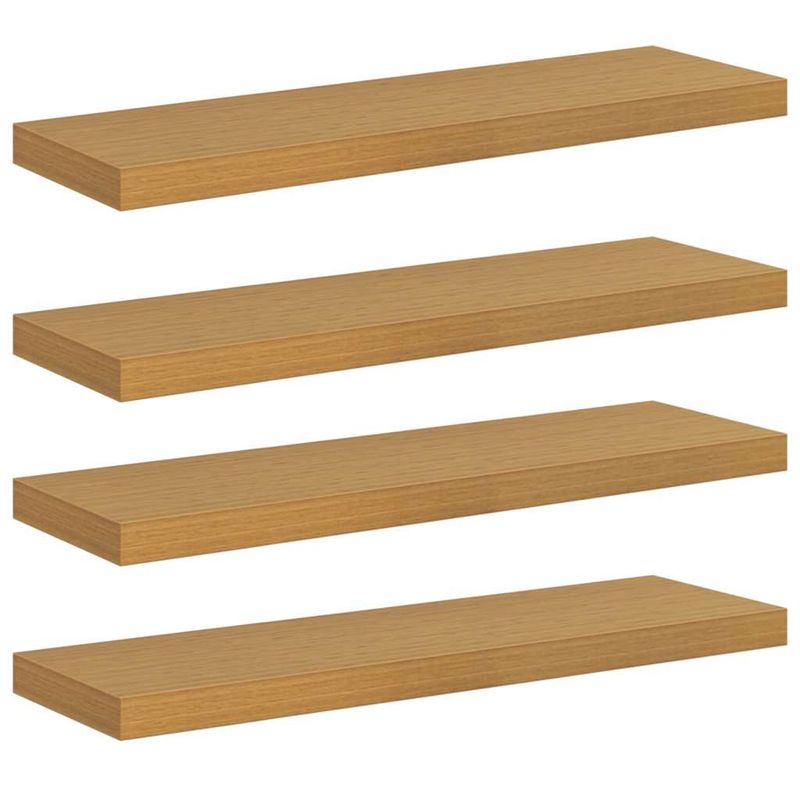 Casa si Gradina - Mobilier - Biblioteci si rafturi - Rafturi - Raft de perete 4 pcs Bej 90 x 23,5 x 4 cm Lemn compozit - Infinity.ro