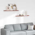 Casa si Gradina - Mobilier - Biblioteci si rafturi - Rafturi - Raft de perete cu raft 2 pcs Rosu 100 x 9 x 3 cm Lemn compozit - Infinity.ro