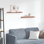 Casa si Gradina - Mobilier - Biblioteci si rafturi - Rafturi - Raft de perete cu raft 2 pcs Rosu 60 x 9 x 3 cm Lemn compozit - Infinity.ro