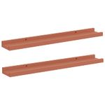 Casa si Gradina - Mobilier - Biblioteci si rafturi - Rafturi - Raft de perete cu raft 2 pcs Rosu 60 x 9 x 3 cm Lemn compozit - Infinity.ro