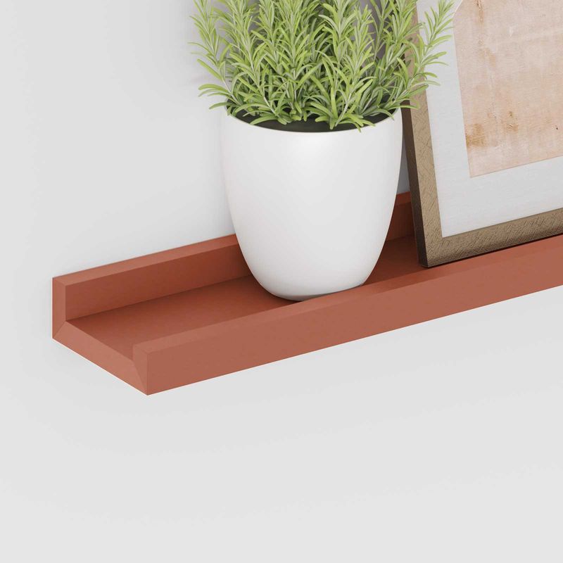 Casa si Gradina - Mobilier - Biblioteci si rafturi - Rafturi - Raft de perete cu raft 2 pcs Rosu 60 x 9 x 3 cm Lemn compozit - Infinity.ro