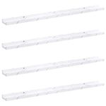 Casa si Gradina - Mobilier - Biblioteci si rafturi - Rafturi - Raft de perete 4 pcs Marmura alba 100 x 9 x 3 cm Lemn compozit - Infinity.ro