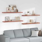 Casa si Gradina - Mobilier - Biblioteci si rafturi - Rafturi - Raft de perete 4 pcs Rosu 120 x 23,5 x 4 cm Lemn compozit - Infinity.ro